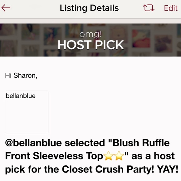 Pink Blush Ruffle Party Top⬇️⬇️⬇️ - Picture 5 of 5